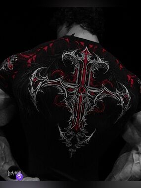 NWT breathedivinity Void Tech FALLEN NIGHT Short Sleeve Compression Nightmare XL